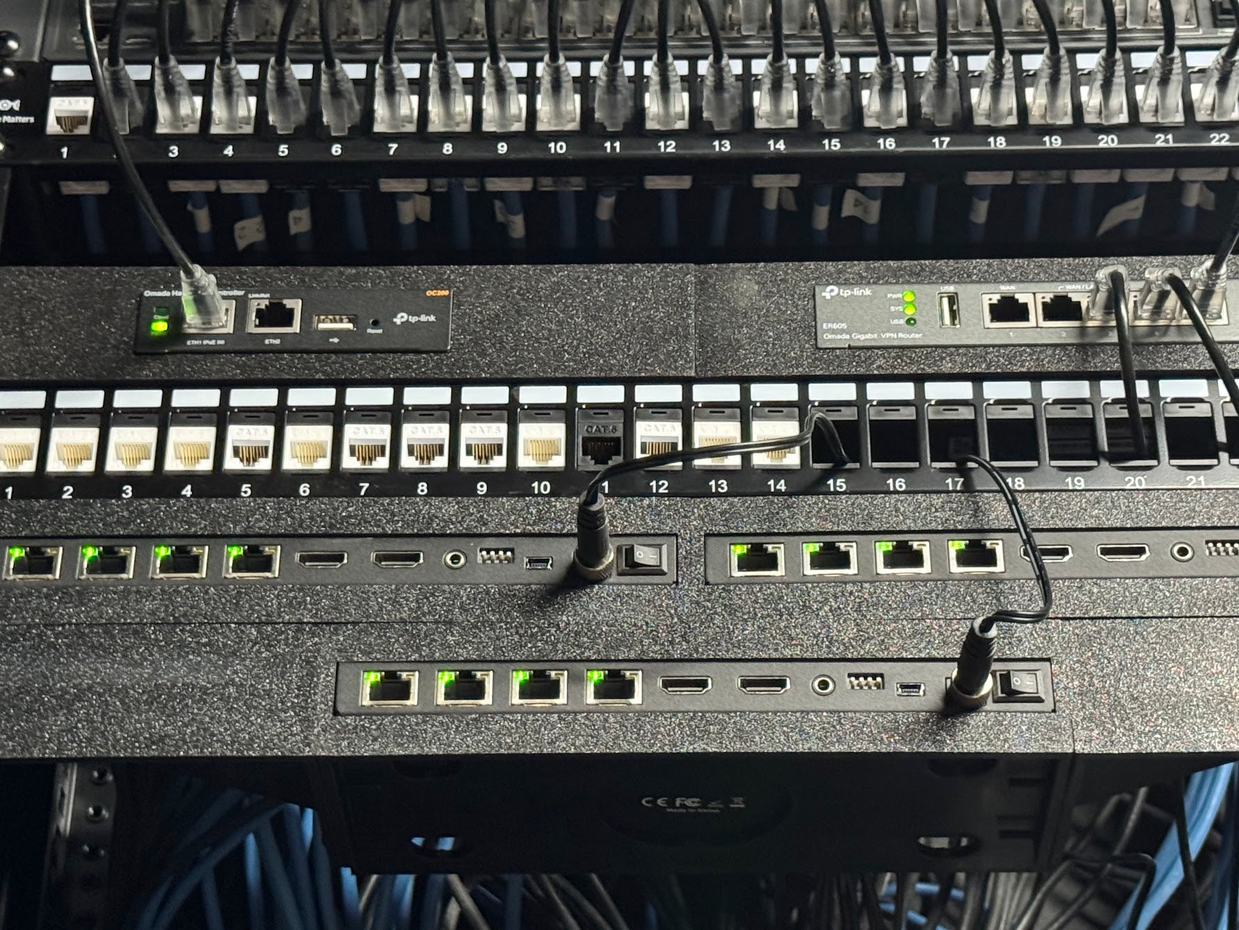 Orei HD14-EX165-K 1x4 Extender Rack Mount Kit SINGLE UNIT